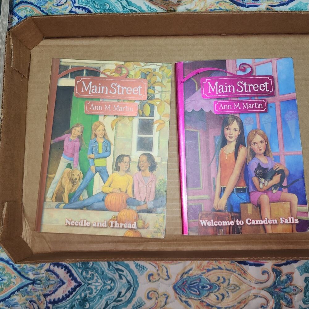SCHOLASTIC EUC MAIN STREET SERIES 2 BOOKS BY ANN M MARTIN